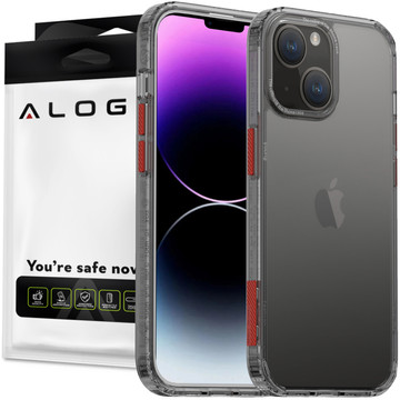 Alogy Protective Case Protective Cover for Apple iPhone 14 Plus Black and Clear Glass