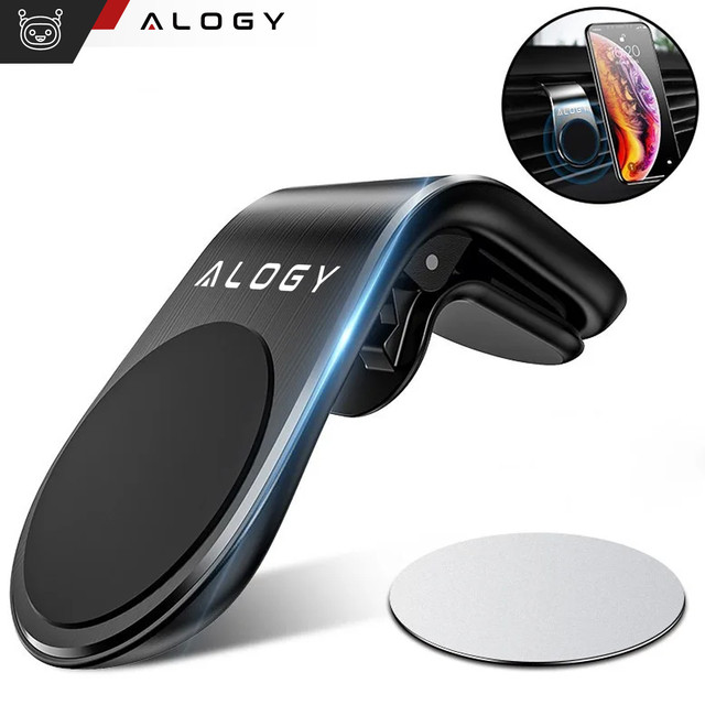 Magnetický držák do auta Alogy na mřížku černý