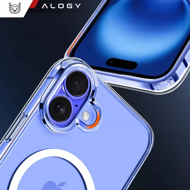 Pouzdro pro Apple iPhone 16 Alogy Anti-Shock Hybrid Case pro MagSafe Transparent