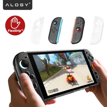 Etui ochronne do Nintendo Switch 2 (2025) – mocna, odporna obudowa z otworem na stopkę, twarda konstrukcja, idealne dopasowanie – Alogy Hard Case™ Przezroczyste