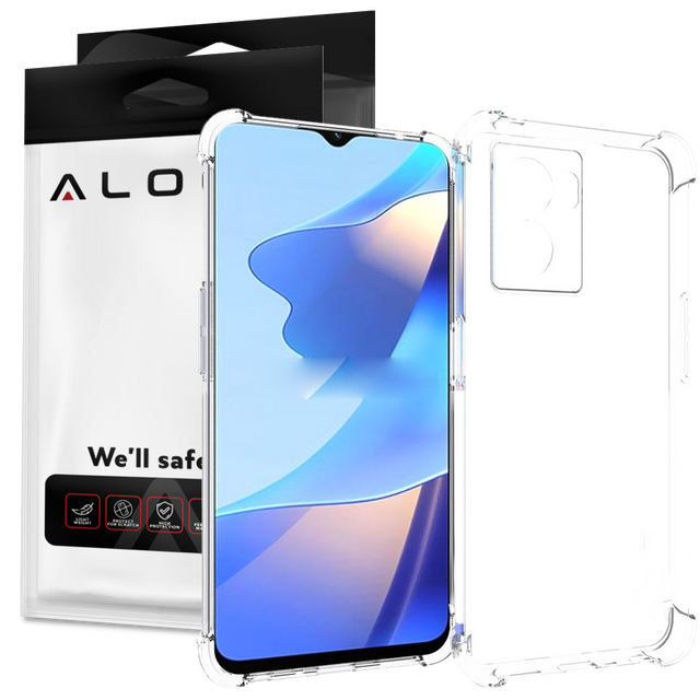 ShockProof Alogy Armor Case for Oppo A57 5G 2022 Transparent