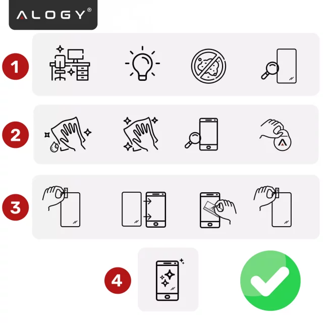 Alogy 3in1 Case Pack™ – Schwarze MagSafe Hybrid-Hülle mit 2 Displayschutzfolien aus gehärtetem Glas für Apple iPhone 17