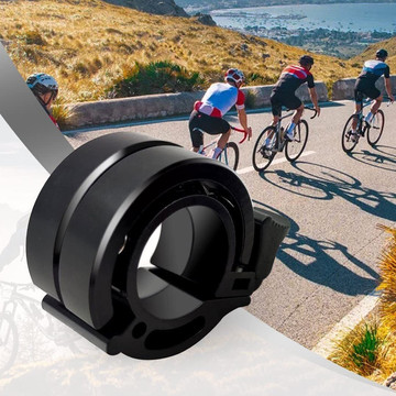 Alogy Metal Bell aluminum alloy bicycle bell for handlebar bicycle universal double row Black