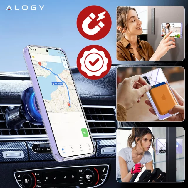 Apple iPhone 16 Pro Max Case Alogy Anti-Shock Hybrid Case for MagSafe Clear