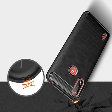 Case for Motorola Moto E7/ E7i Power Alogy Rugged Armor TPU case Carbon Black