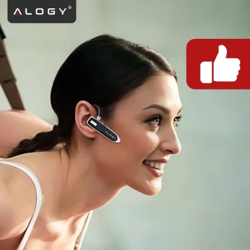 Bezdrátový headset pro hovory Bluetooth 4.0 do auta headset s displejem V8 Black