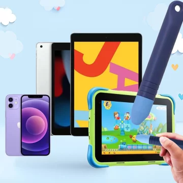 2x Alogy Stylus Pen Capacitive Touch Screen Pen for Phone Tablet Kids 10cm Blue