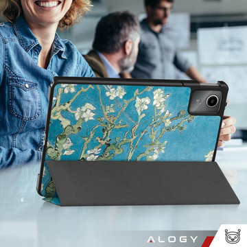 Lenovo Tab M11 10.95" TB330FU / TB330XU / TB331FC Tablet Case Alogy Book Cover Blossoming Almond (van Gogh) Stylus