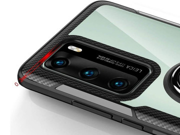 Etui Alogy Ring Holder Clear Armor pro Huawei P40 czarne