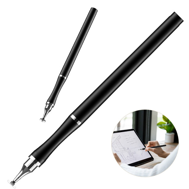 Alogy 2-in-1 stylus capacitive touch for tablet phone screen Black