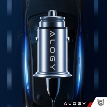 Nabíječka do auta 48W USB QC 3.0 18W USB-C C PD 30W rychlá výkonná pro Alogy Autotelefon černý kabel USB-C 1m