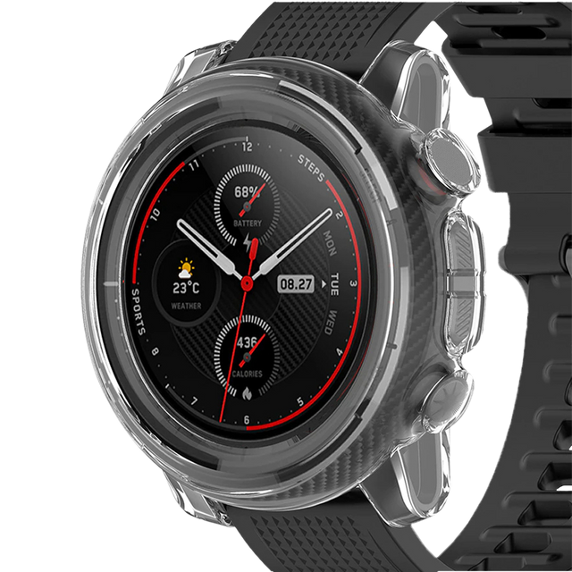 Silikonové pouzdro Alogické pouzdro pro Xiaomi Amazfit Stratos 3 Transparent