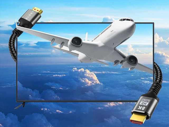 Kabel x2 HDMI 2.1 Alogy 2m 8K PREMIUM ULTRA High Speed 60Hz 48GBps Czarny