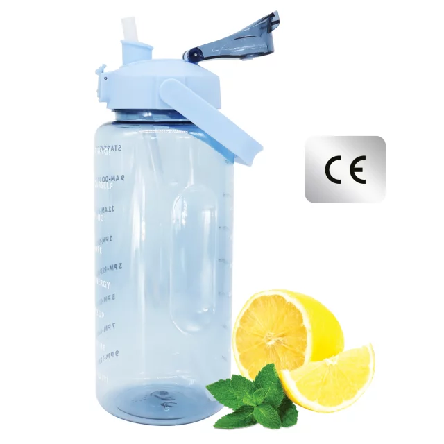 Große Glasflasche Wasserflasche Trinkgetränke Alogy Motivational Messbecher 1l 1000ml Silikonhülle Olive