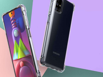 ShockProof Alogy Armor Case for Samsung Galaxy M51 Transparent