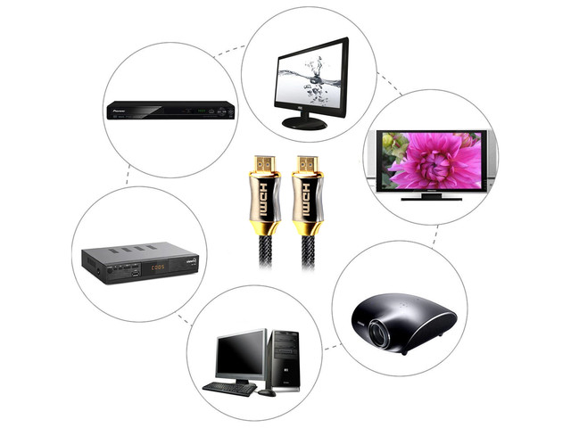 Adaptační kabel Alogy HDMI - HDMI 2.0 4K 60Hz 3D 5m