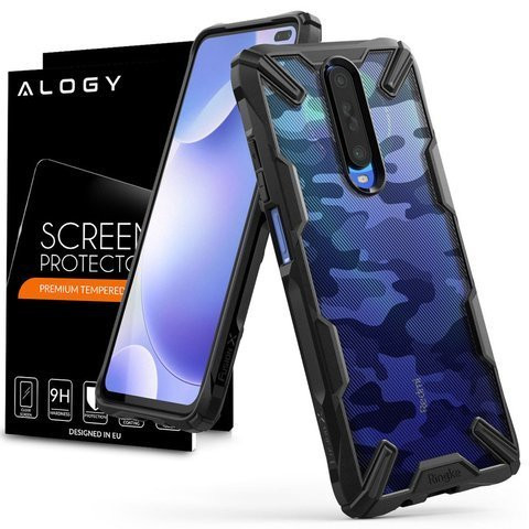 Ringke Fusion X Case for Xiaomi Redmi K30/ Poco X2 Camo Black Glass Alogy