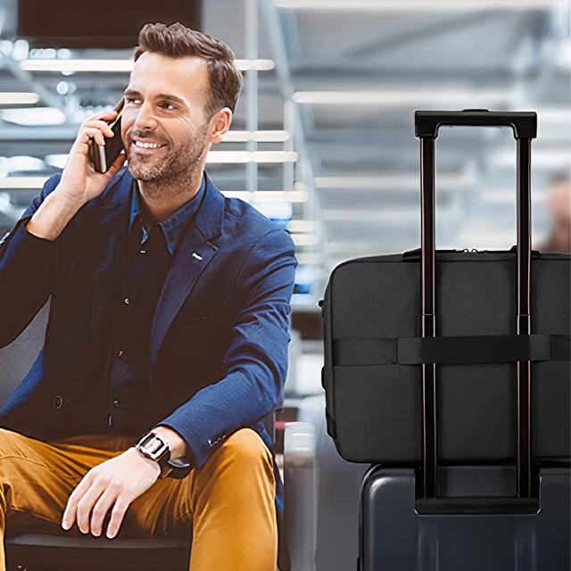 Alogy Outdoor Protective Travel Case Shoulder Bag for Laptop, MacBook Air Pro up to 15.6" Black