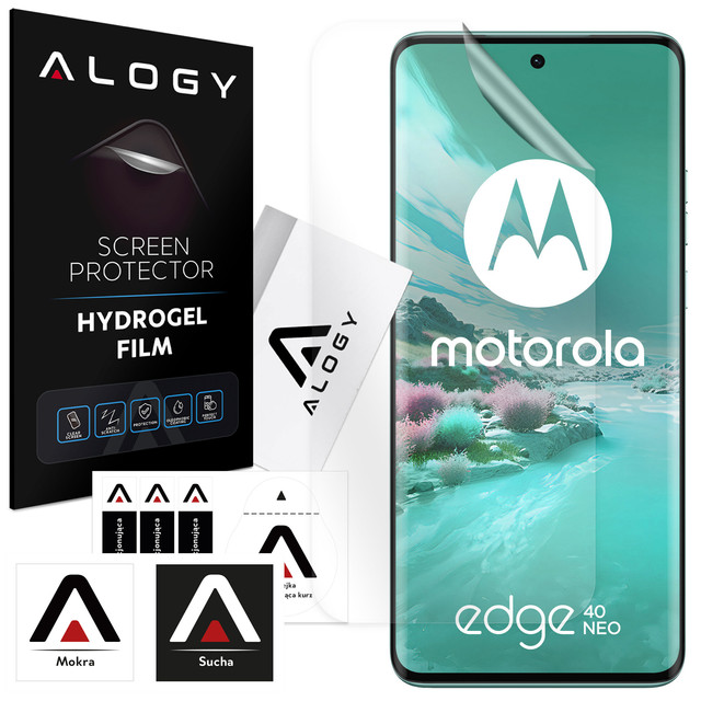Hydrogelová fólie pro Motorola Edge 40 Neo, ochranná fólie na displej telefonu Alogy Hydrogel Film