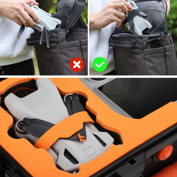 Ochranný kryt Grip Guard Ochrana vrtule Náramky pro drony Alogy Wings pro DJI Mini 3 Pro Black &amp; Orange