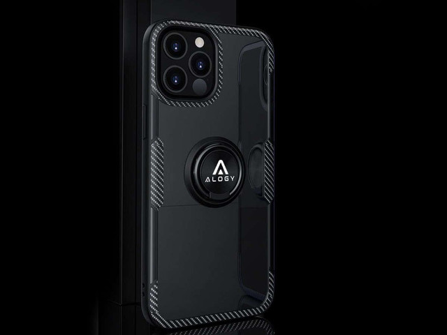 Etui Alogy Ring Holder Armor do Apple iPhone 12/ 12 Pro czarne