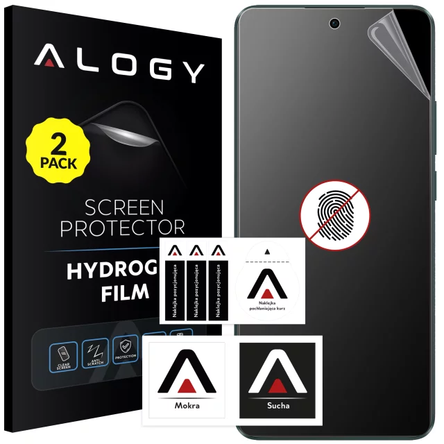 2x „MATTE“ Folie für Oppo Reno 10 5G / 10 Pro Hydrogel Alogy HydroSkin Matte Pro™ Display für „FINGERPRINT FREE“ Hülle