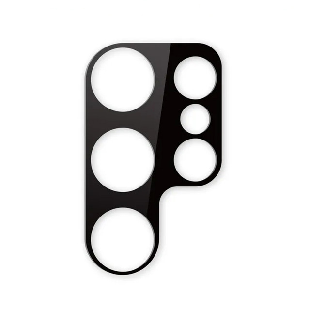 Protective glass cover overlay camera / lens for Samsung Galaxy S23 Ultra black