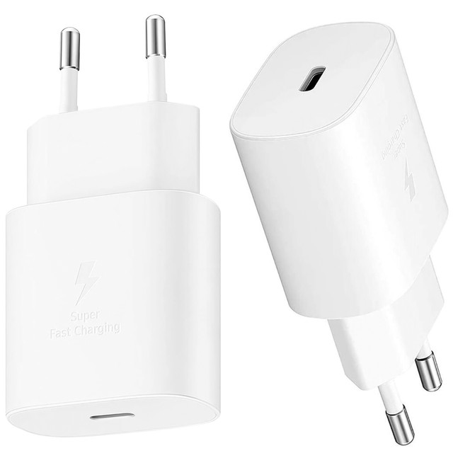Originální nabíječka Samsung USB-C 25W kabel typu C 180cm Premium Super Fast Charge Set White