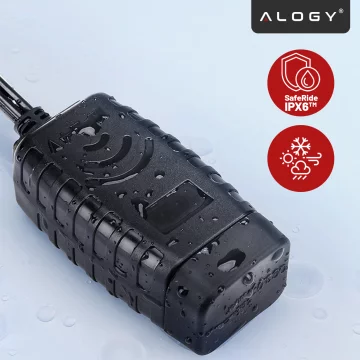 Alogy Plug Extender Steckdosenverteiler Splitteradapter Verlängerungskabel mit Qi-Induktionsladegerät 4x EU-Stecker 4x USB 2x USB-C Schwarz