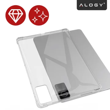 Protective Case for Redmi Pad SE 11" 2023, Reinforced Corners, Slim and Light, Anti-Shock ShockProof, Alogy FlexiShield™ – Transparent
