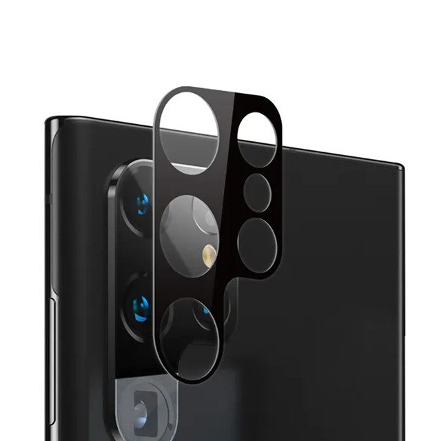 Schutzglas-Overlay-Kamera/Objektiv für Samsung Galaxy S23 Ultra schwarz