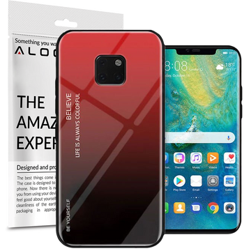 Etui Alogy Aurora Armor do Huawei Mate 20 Pro czerwono-czarne 05