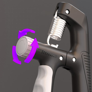 Grip pro cvičení rukou, nastavitelný 10-100 kg, trénink, sport, rehabilitace, s pultovým displejem, Černá