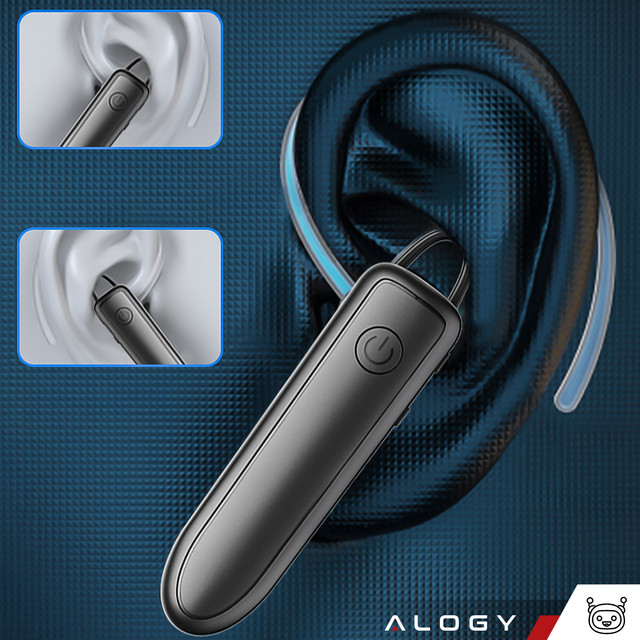 Wireless Bluetooth 5.1 Headset for Cars Alogy Black
