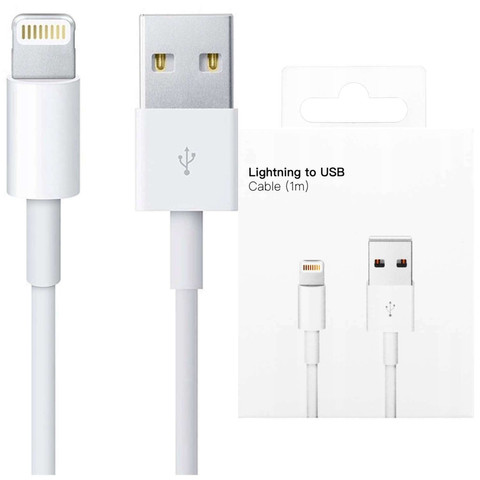 Kabel 1m Lightning do USB-A USB do Apple iPhone, iPad, iPod BOX Biały