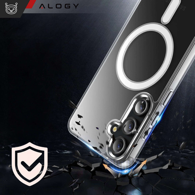 Pouzdro pro Samsung Galaxy S23 FE Plus Mag Safe Hybrid Case Zadní kryt pouzdra Anti-Shock Clear Alogy Transparent