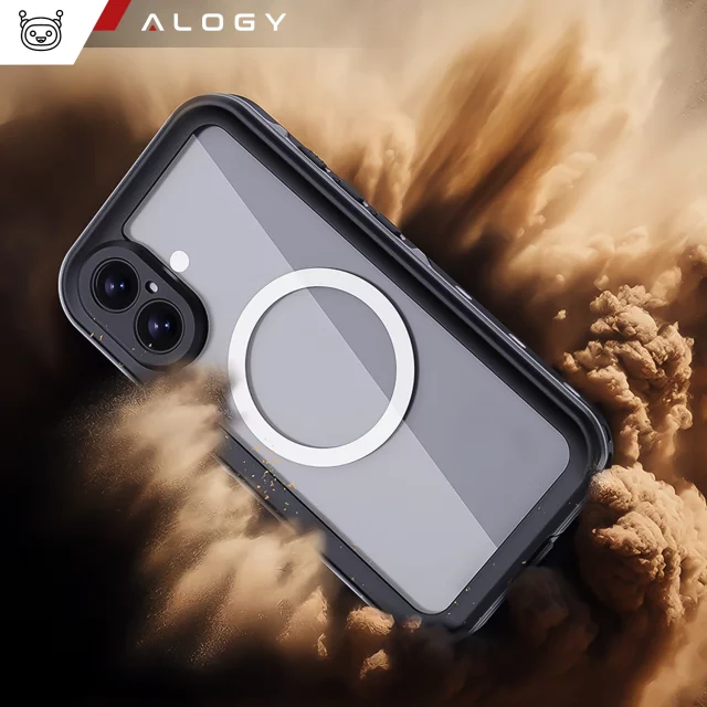 Alogy HydroArmor™ IP68 wasserdichte Hülle mit transparenter Rückseite, 360-Panzerabdeckung für MagSafe für Apple iPhone 16 Plus