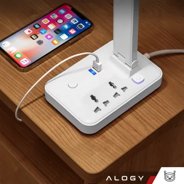 Alogy HUB Splitter Adapter for Laptop Computer USB-C to 3x USB-A 2.0 1x USB-A 3.0 Gray