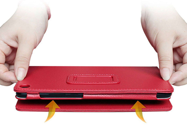 Etui Stand Cover Alogy do Lenovo M10 Gen.2 TB-X306 Czerwone + Szkło