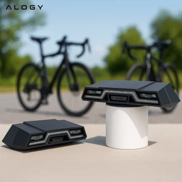 Bicycle rear light for the rear of the bike LED lighting rear light red aluminum waterproof IPX4 50lm Alogy