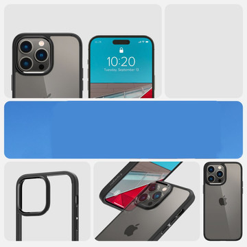 Kryt Spigen Ultra Hybrid pro Apple iPhone 14 Pro Matte Black Glass