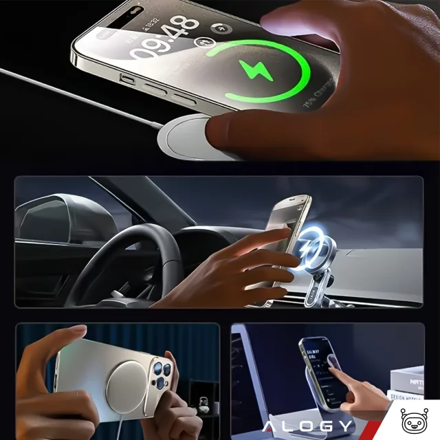 Etui do Apple iPhone 16 Pro Max obudowa Alogy MagSafe LuxeShield™ Case z ochroną obiektywów do MagSafe Titanium