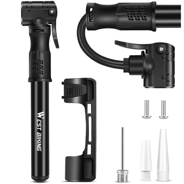 Hliníková pumpa na kolo Alogy Mini Bike Pump 100psi s rukojetí Black