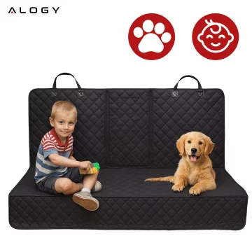 Chránič autosedačky XXL, potah na zadní sedadlo, potah na autosedačku, pro psy a domácí mazlíčky, velký, Alogy SeatGuard™ černý
