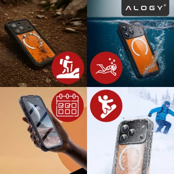 Alogy HydroArmor™ IP68 Case for Apple iPhone 17 Pro 6.3" - Black