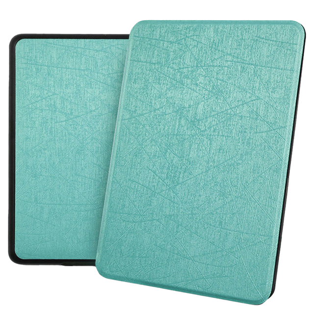 Alogy Leder Smart Case für Kindle Paperwhite 4 blau glänzend