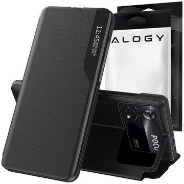 Handyhülle Alogy Smart View Cover Leather Wallet für Xiaomi Poco M4 Pro 4G / LTE