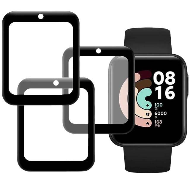 3x Elastyczne Szkło ochronne 3D Alogy do Xiaomi Mi Watch Lite Black