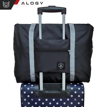 Pánská sportovní taška přes rameno do posilovny na trénink příruční zavazadlo 48x32 látka Alogy Sport Black