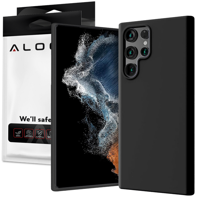 Alogy Thin Soft Case for Samsung Galaxy S22 Ultra Black